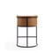 Manhattan Comfort Cosmopolitan Counter Stool in Camel and Black, PK2 2-CS008-CL - alternate 7